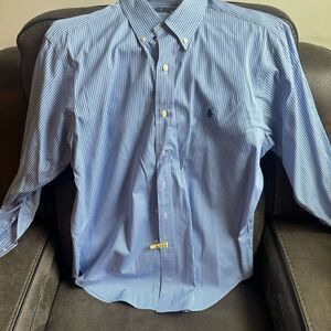 Ralph Lauren Blue Dress Shirt Classic Style​